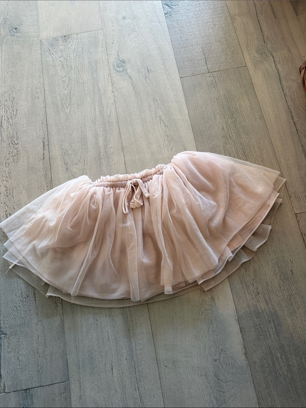Jamie Kay Blush Pink Tulle Skirt with Bow Waist